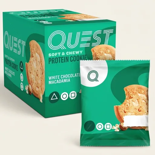 Quest Nutrition White Chocolate Macadamia Protein Cookie, 12 Count