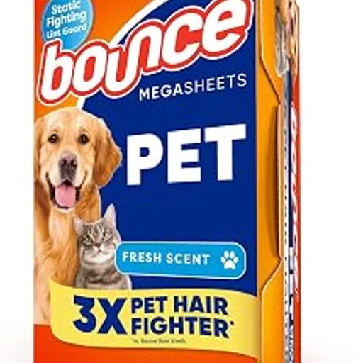 Bounce Pet Hair and Lint Guard Mega Dryer Sheets