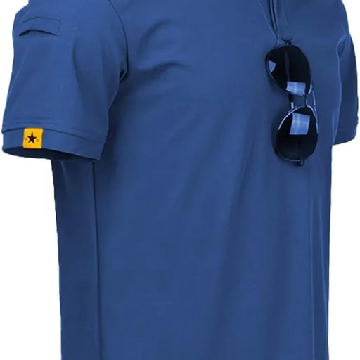 ZITY Mens Polo Shirt Short Sleeve Sports Tactical T-Shirt Athletic Golf Polos Daily Casual Stylish Collared Shirts for Men
