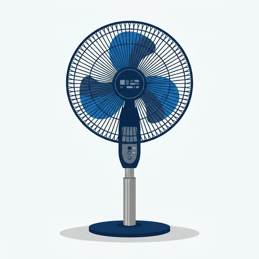 Amazon Basics 16" Pedestal Fan with Remote for Bedroom, Living Room, Office, Adjustable Height, Dual-Layered Blades, 3 Speeds, 3 Modes, Timer, Tilt Head, 60W, Black