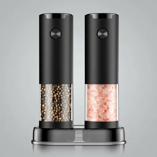Electric Salt and Pepper Grinder Set Automatic Battery Pepper Mill Shakers Adjustable Coarseness Upgraded Larger Capacity with Led Home and Kitchen Appliances Birthday Gifts for Women Men