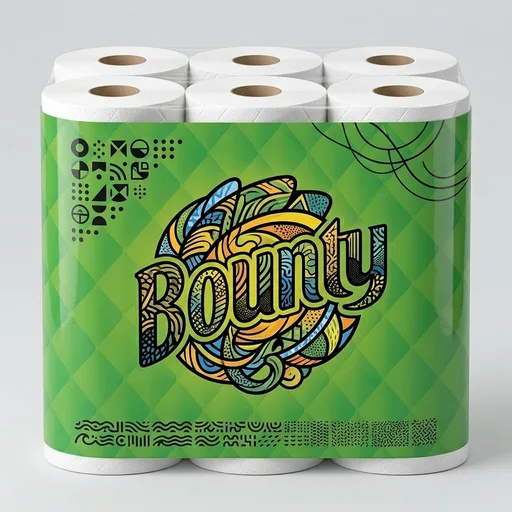 Bounty Paper Towels Quick Size, White, 6 Family Triple Rolls = 20+ Regular Rolls