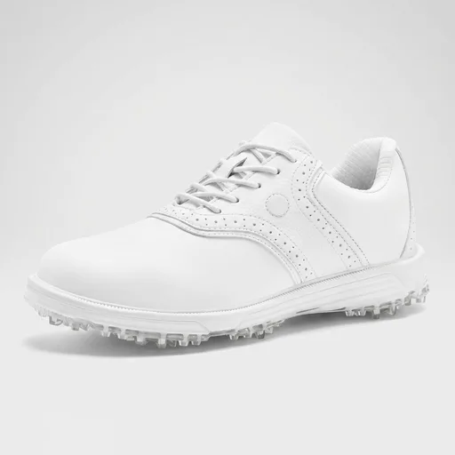 Mens Golf Shoes Traditions Waterproof with Fixed Spikeless Sole Professional
