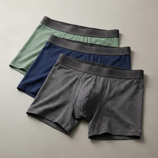 BAMBOO COOL Men's Ultra Breathable Underwear,No Riding Up Boxer Briefs with ComfortFlexible Waistband,Multipack