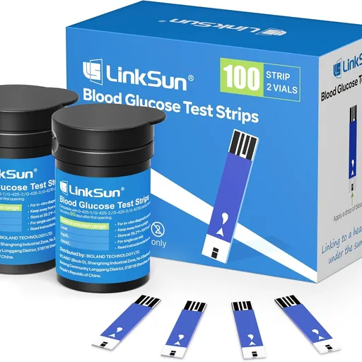 LinkSun Blood Glucose Test Strips*100, for G-425-1/G-425-2V/G-425-3/G-427B
