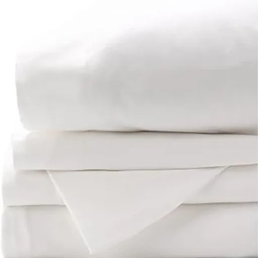 Red Land CottonHeirloom Percale Sheet Set, Cotton, White, Queen | American-grown & USA-made | Includes 1 Fitted Sheet, 1 Flat Sheet & Pillowcases | 100% Cotton