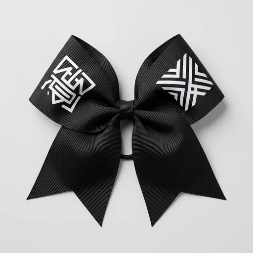 Cheer bows Black CAPTAIN CAP TAIN Hair Bow