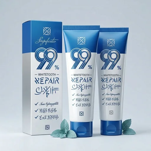 9.9% Hydroxyapatite Toothpaste - 2 Pack, Protects Enamel and Strengthens Teeth, Cleans and Cares for Oral Health, Freshens Breath, Non-Irritating, Natural and Safe, 8.46 Oz