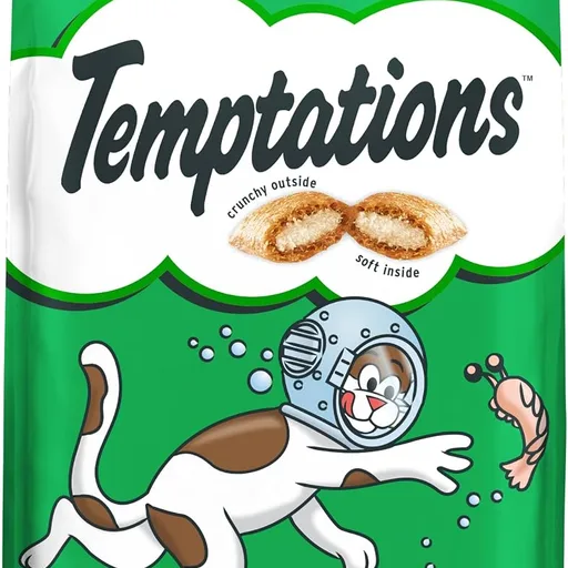 Temptations Classic Crunchy and Soft Cat Treats, Seafood Medley