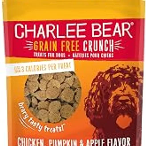 Charlee Bear Grain Free Dog Treats, Chicken, Pumpkin & Apple, 8 oz