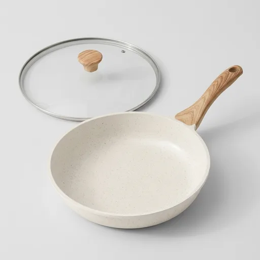 SENSARTE 8/9.5/10/11/12.5In Nonstick Ceramic Frying Pan with Lid