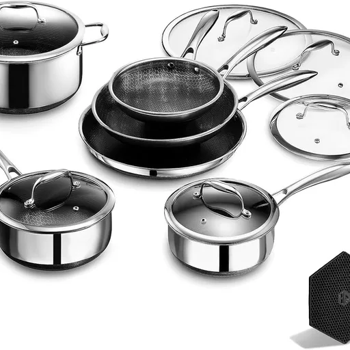 HexClad Hybrid Nonstick Cookware Set