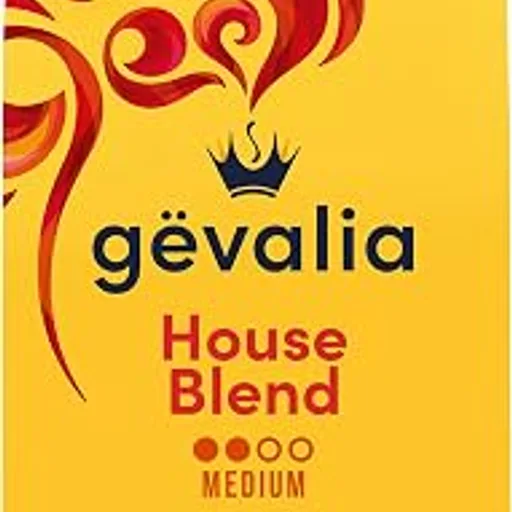 GevaliaGround Coffee, House Blend Medium Roast 100% Arabica, 20 oz Bag