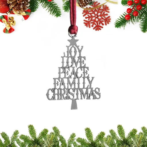 2026 Pewter Christmas Tree Ornament