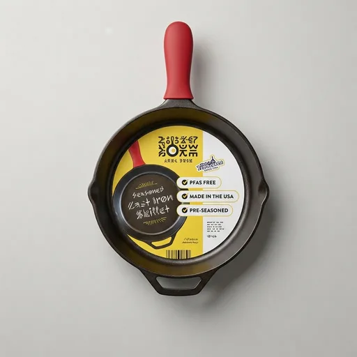 LodgeSeasoned Cast Iron Skillet 12 Inches - Quality Frying Pan for the Stove, Oven, Grill & Campfire - Includes Silicone Hot Handle Holder - Non-Toxic, Nonstick