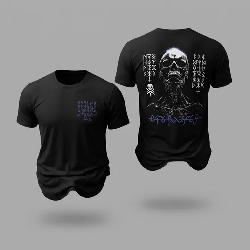 Gymreapers Skull Moisture Wicking T-Shirts for Men - Short Sleeve Workout Gym Shirts - Running Athletic Tees & Dry Fit Tshirt
