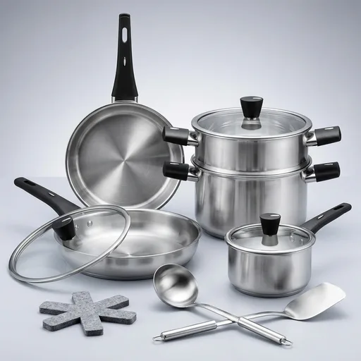 14-Piece Stainless Steel Cookware Set