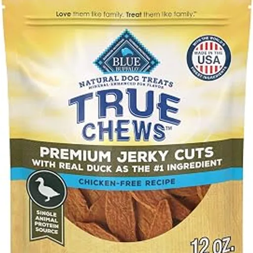 Blue BuffaloTrue Chews Premium Jerky Cuts Duck Dog Treats, 12 oz