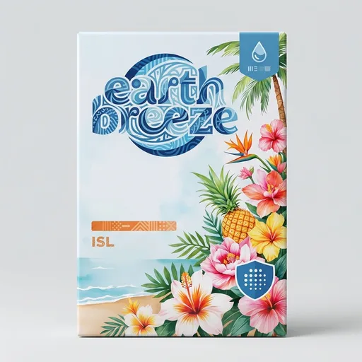 Earth Breeze Laundry Detergent Sheets Island Tropics 60 Loads