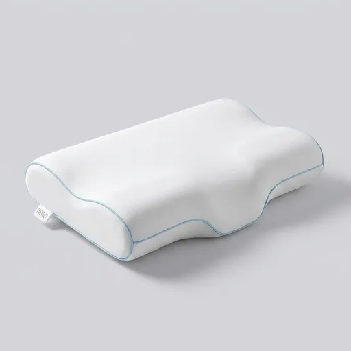 Releep Cooling Soft Memory Foam Pillow, Cervical Neck Pillow for Side Sleepers, Back & Stomach Sleepers, Ergonomic Orthopedic Design for Neck Pain Relief and Deep Sleep, CertiPUR-US, White