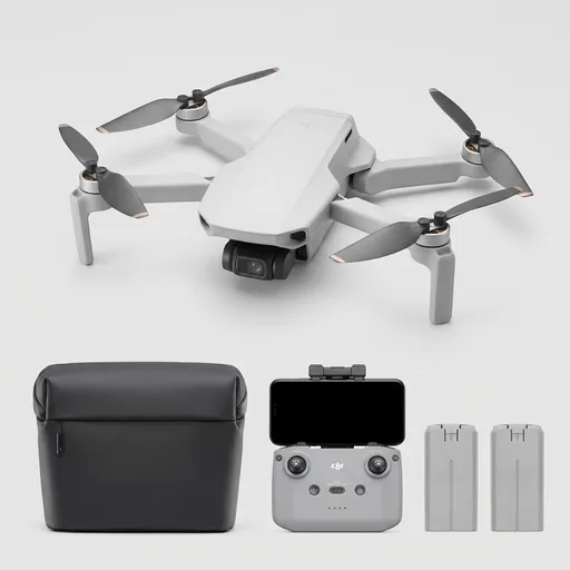 DJIMini 4K Camera Drone Combo, Drone with 4K UHD Camera for Adults, Under 249 g, 3-Axis Gimbal Stabilization, 10km Video Transmission, Auto Return, 2 Batteries