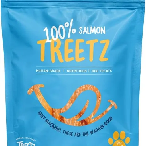 TREETZ Salmon Chips Dog Treats – Lean Protein, Human-Grade, All Natural & Easy to Digest – Soft & Meaty Texture for Training – No Fillers, Preservatives, or Artificial Flavors, 12 oz