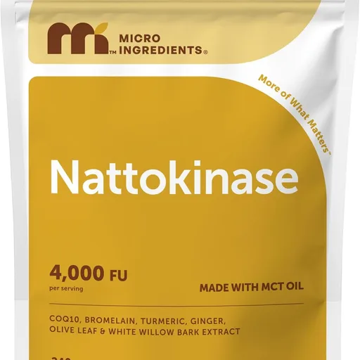 Micro Ingredients Nattokinase 240 Softgels, 200mg (4,000 FU) Per Serving