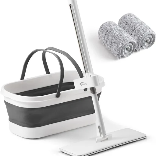 Oshang OG7 Flat Mop and Collapsible Bucket