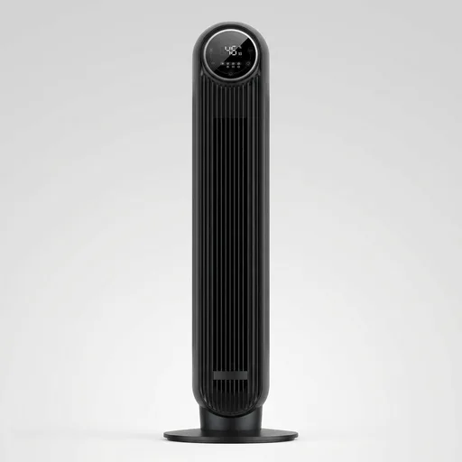 DREO Tower Fan for Bedroom, 2026 Upgraded DC Motor, 28ft/s High Velocity, 20dB Ultra Quiet Standing Fan, 8 Speeds 4 Modes, 90° Oscillating Bladeless Fan for Indoors, Floor Fans with Remote, Black