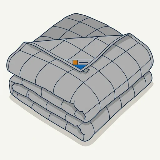 Bare Home Cotton Weighted Blanket (Light Grey, 48"x72" 15lbs)