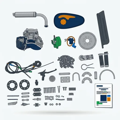 100CC 2 Stroke Bike Motor Kit