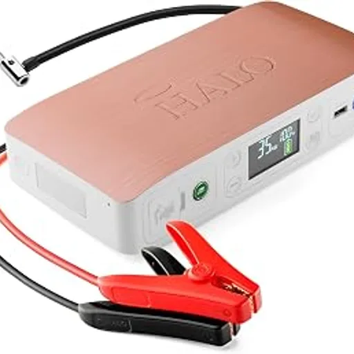 HALOBolt Air 58830 Portable Car Battery Jump Starter | 100 PSI Air Compressor, 58.8Wh USB Power Bank, Emergency Floodlight & Charger, Jump Cars SUVs & Trucks, I