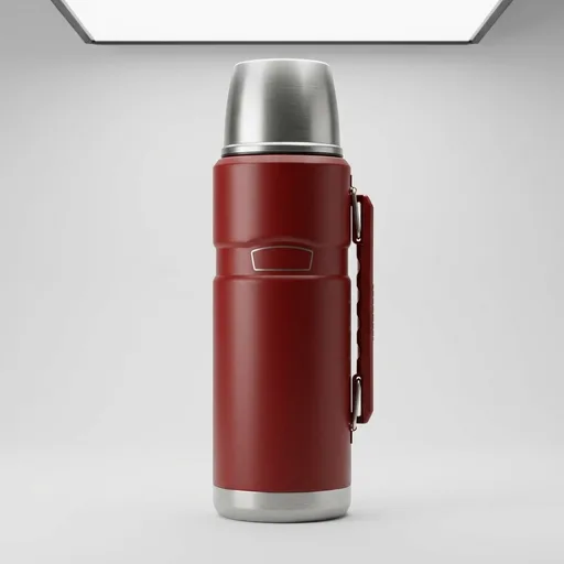 THERMOS Stainless King Vacuum-Insulated Beverage Bottle, 40 Ounce, Rustic Red