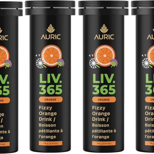 Auric Herbal Liver Support Supplement | Milk Thistle (Silymarin), Turmeric, Garlic, Ginger for Liver Health | Advanced Detox & Cleansing Formula for active Liver | 80 Tablets | Plant Based Gluten-Free