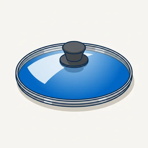 Lodge Round Glass Lid, Tempered Glass with Silicone Knob, 12 Inches