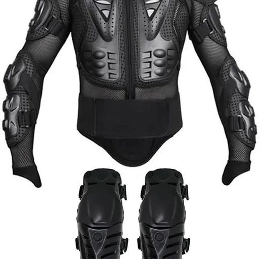 Motorcycle Protective Jacket and Knee Pads