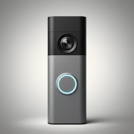 RingBattery Doorbell 2K (newest model) Retinal 2K with wide-angle video, up to 6x Enhanced Zoom, Two-Way Talk, and Built-In Battery, Speckled Gray