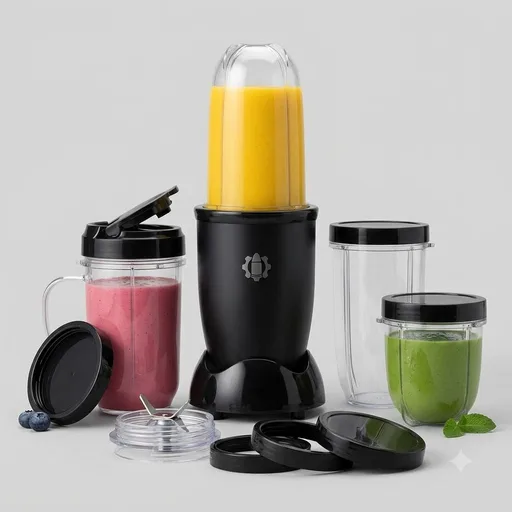magic bullet Blender, Small, Black, 11 Piece Set