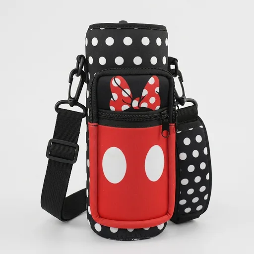 Water Bottle Carrier Bag 25oz/32oz Water Bottle Pouch Holder Adjustable Shoulder Strap Neoprene Water Bottle Sling Bag with Phone Pocket Insulated Tumbler Accessories for Walking