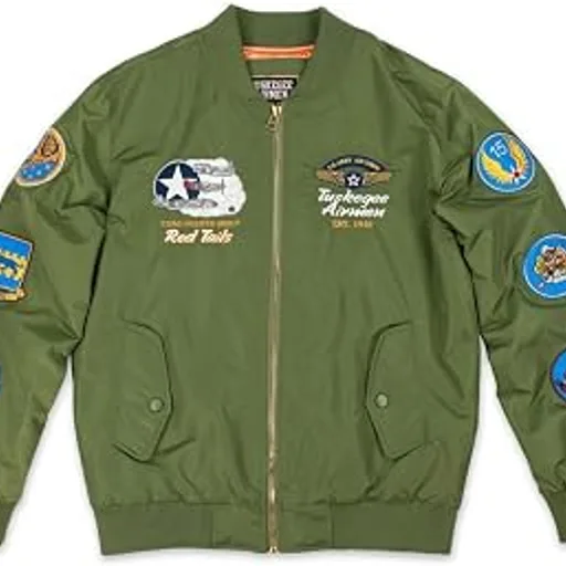Tuskegee Airmen M5 Bomber Jacket Olive Green