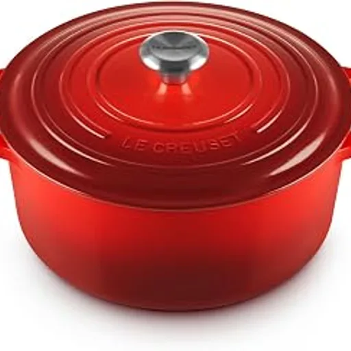 Le CreusetEnameled Cast Iron Round Dutch Oven, 7.25 qt., Cerise