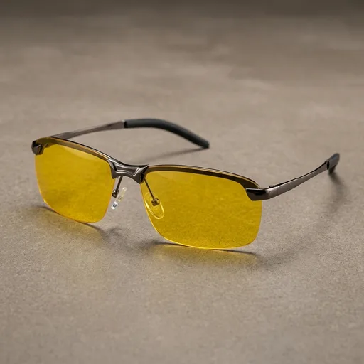 Night Driving Glasses Anti Glare Polarized - Night Vision Tac Glasses - Stylish Case for Driving Nighttime