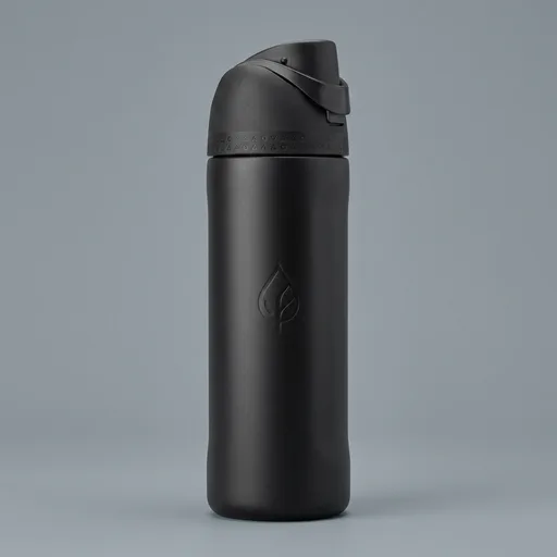 Owala FreeSip Insulated Stainless Steel Water Bottle with Straw, BPA-Free Sports Water Bottle, Great for Travel, 24 Oz, Very, Very Dark