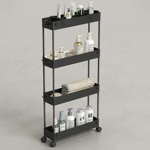 4-Tier Slim Storage Cart