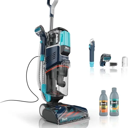 Shark R-EX200 CarpetXpert Deep Cleaner for Carpet, Rugs & Upholstery with StainStriker, Navy - Certified Refurbished