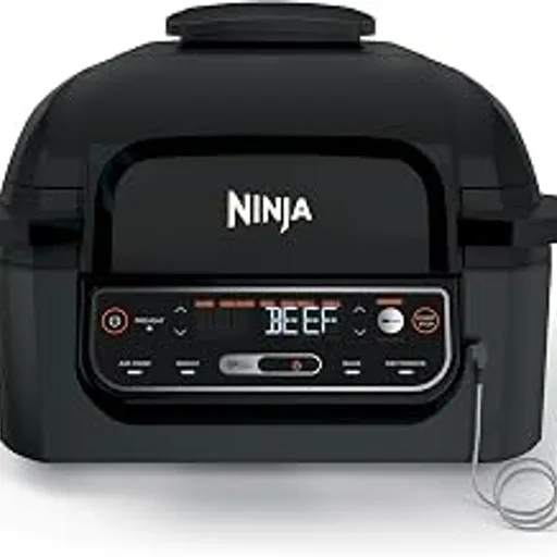 NinjaFoodi® Smart 5-in-1 Indoor Grill & 4-qt Air Fryer, Black, LG451BK