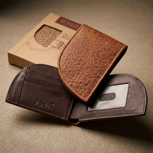 Genuine Bison Leather Wallet for Men