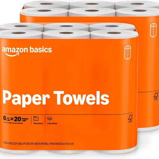 Amazon Basics 2-Ply Flex-Sheets Paper Towels