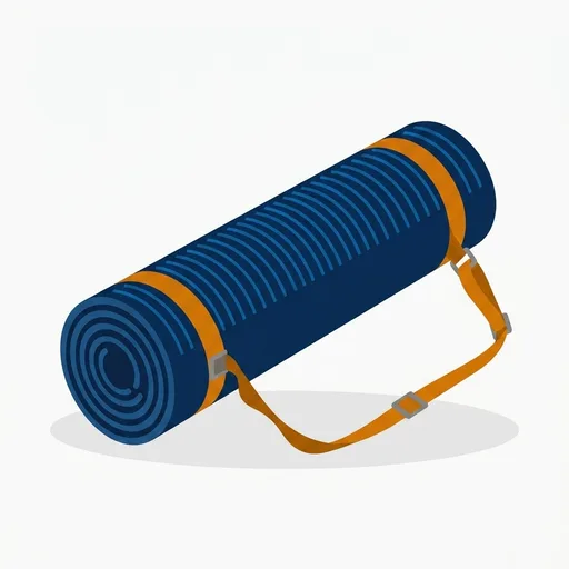 Fitvids Yoga Mat, 1/2-Inch Extra Thick High Density Exercise Mat, Anti-Tear Exercise Yoga Mat with Carrying Strap, Suitable for Various Yoga Exercises