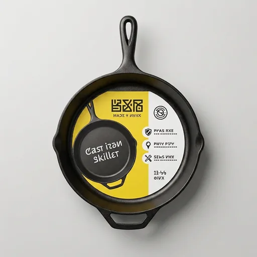 LodgeSeasoned Cast Iron Skillet 12 Inches - PFAS-Free, Non-Toxic Cookware - Use with an Oven, Stove, Grill, or Campfire - Naturally Non-Stick & Oven Safe